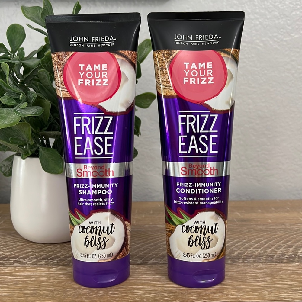 John Frieda Tame Your Frizz FRIZZ EASE Frizz-Immunity Shampoo and Conditioner